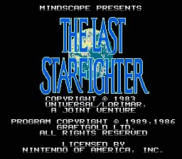 Last Starfighter box art for NES